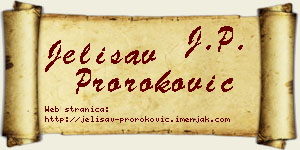 Jelisav Proroković vizit kartica